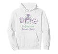 Caffeine And Corner Kicks Momlife Hoodie - Casual Everyday Wear for Adults - T-Shirt, Sweatshirt, Hoodie