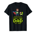 Pixelated Super Dad New Father Co Hoodie - Graphic Print Unisex - T-Shirt, Sweatshirt, Hoodie