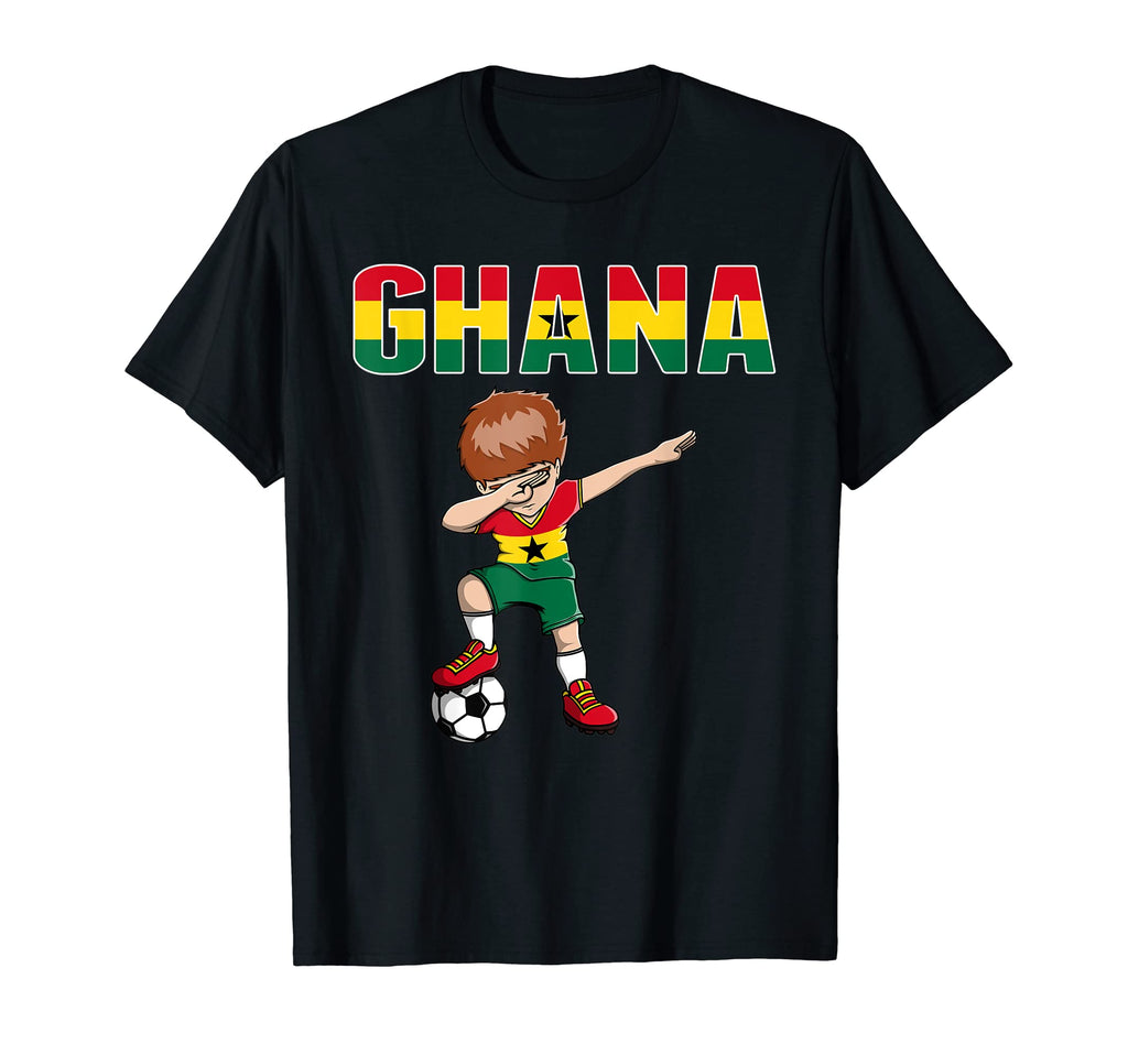 Dabbing Soccer Ghana Soccer Fans Jersey T-Shirt - Graphic Print Unisex - T-Shirt, Sweatshirt, Hoodie