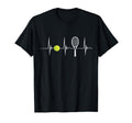 Tennis Lover Tennis Heartbeat Ekg Pulse T-Shirt - Minimalist Print Unisex - T-Shirt, Sweatshirt, Hoodie