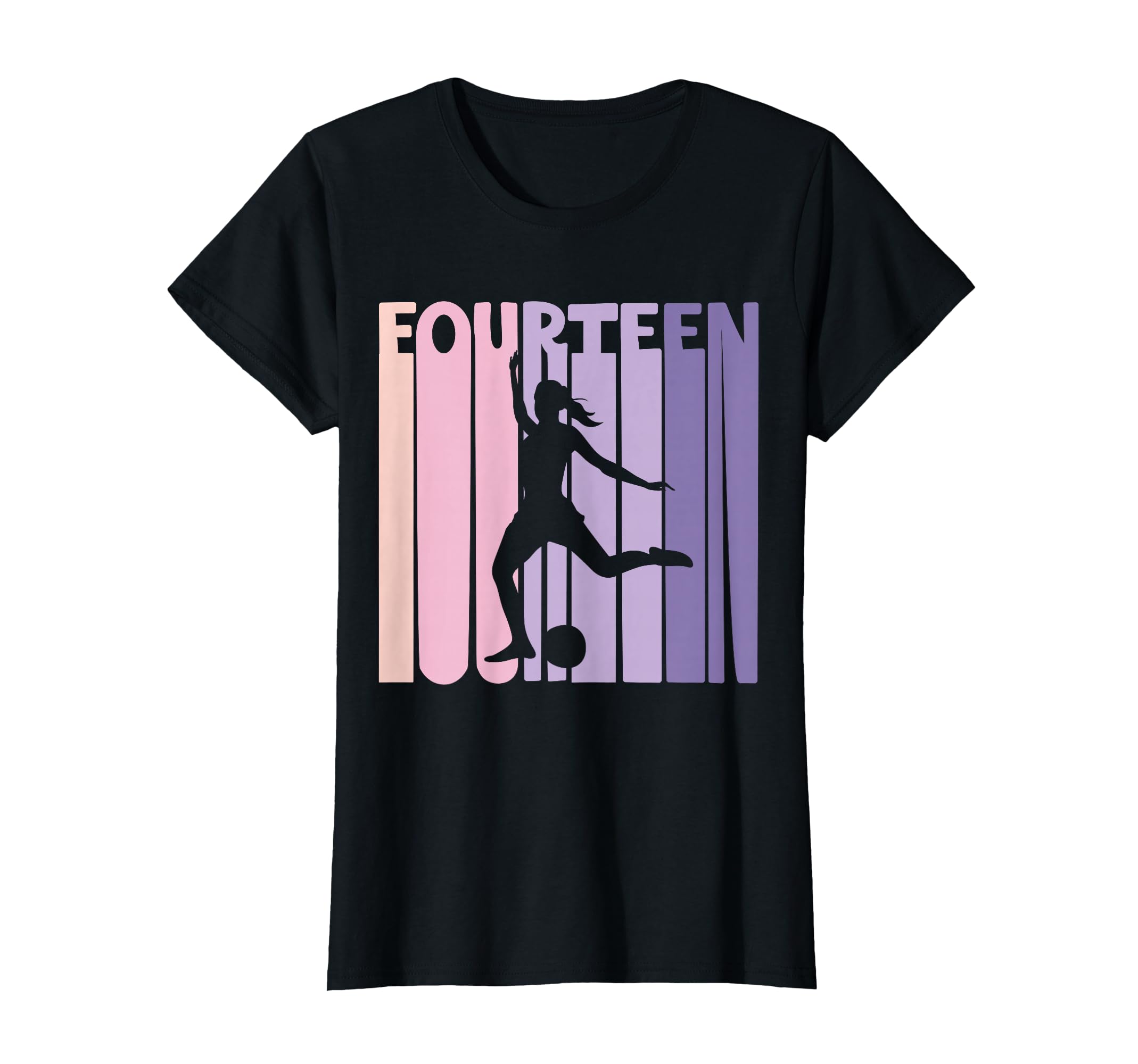 14 Years Soccer Gift 14Th Birthday T-Shirt - Custom Art Print for Adults - T-Shirt, Sweatshirt, Hoodie