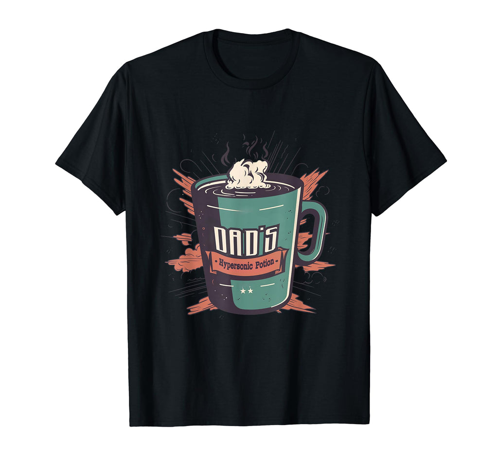 Coffee Mug Comic Art Fathers Day Dads T-Shirt - Novelty Apparel Men Women - T-Shirt, Sweatshirt, Hoodie