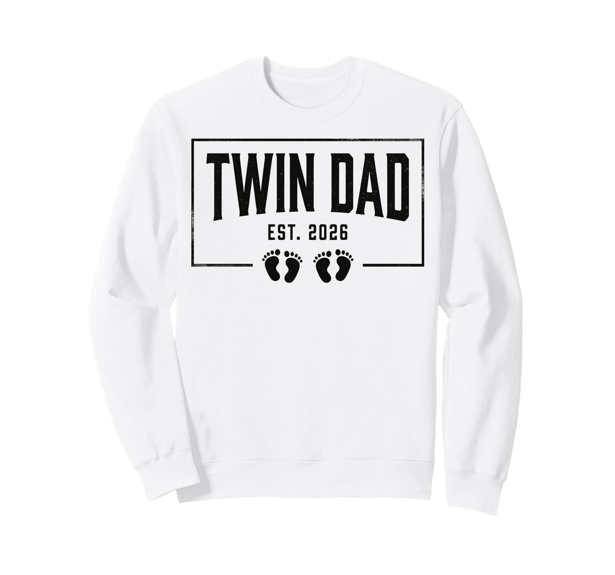 Twin Dad Est 2026 Pregnancy Sweatshirt - Novelty Apparel Unisex - T-Shirt, Sweatshirt, Hoodie