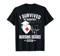 I Survived My Daughters Nursing Degree T-Shirt - Trendy Graphic for Adults - T-Shirt, Sweatshirt, Hoodie