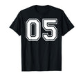 05 Number Five Team Sports Matching T-Shirt - Novelty Apparel for Adults - T-Shirt, Sweatshirt, Hoodie