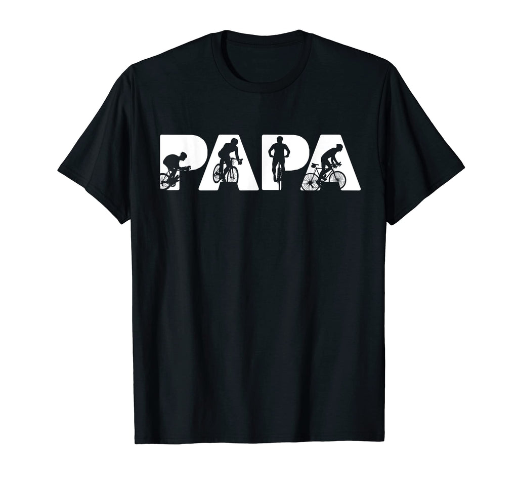Mens Funny Cycling Papa Cycling Dad T-Shirt - Minimalist Print for Adults - T-Shirt, Sweatshirt, Hoodie