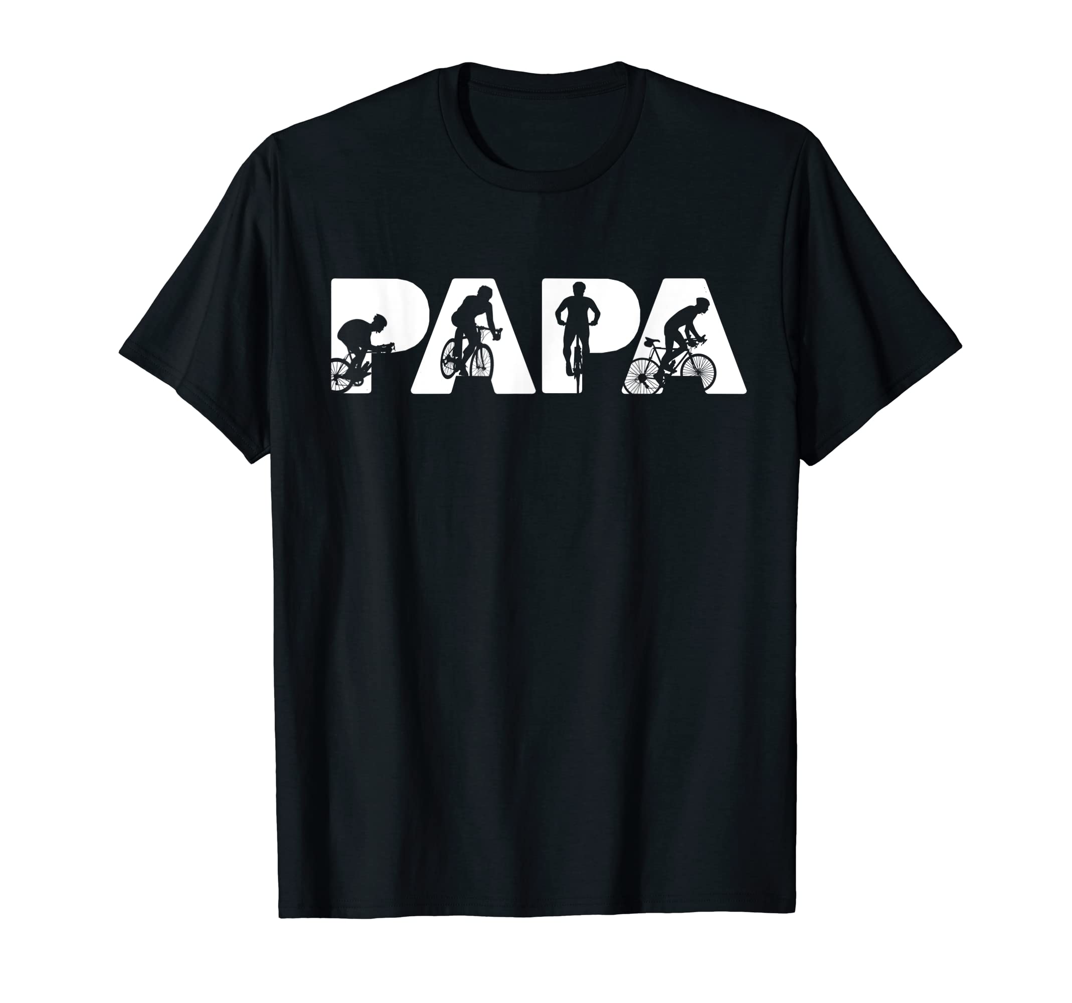 Mens Funny Cycling Papa Cycling Dad T-Shirt - Minimalist Print for Adults - T-Shirt, Sweatshirt, Hoodie