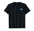 Scotland Left Chest Saltire T-Shirt - Casual Everyday Wear Men Women - T-Shirt, Sweatshirt, Hoodie