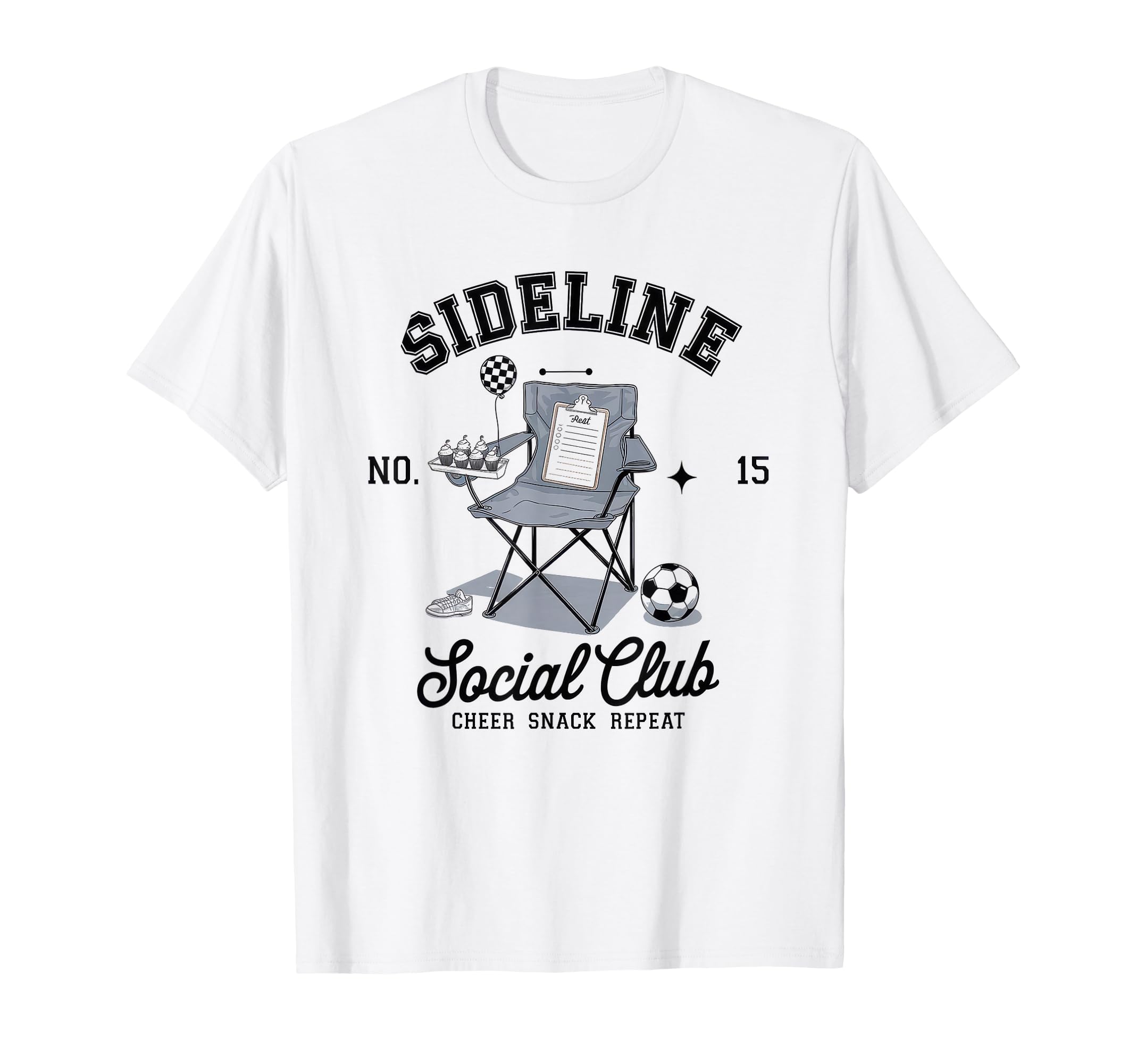 Sideline Social Club Soccer Mom T-Shirt - Fun Novelty Design Men Women - T-Shirt, Sweatshirt, Hoodie