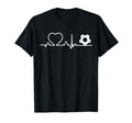 Soccer Heartbeat I Love Soccer Funny T-Shirt - Unique Graphic Unisex - T-Shirt, Sweatshirt, Hoodie