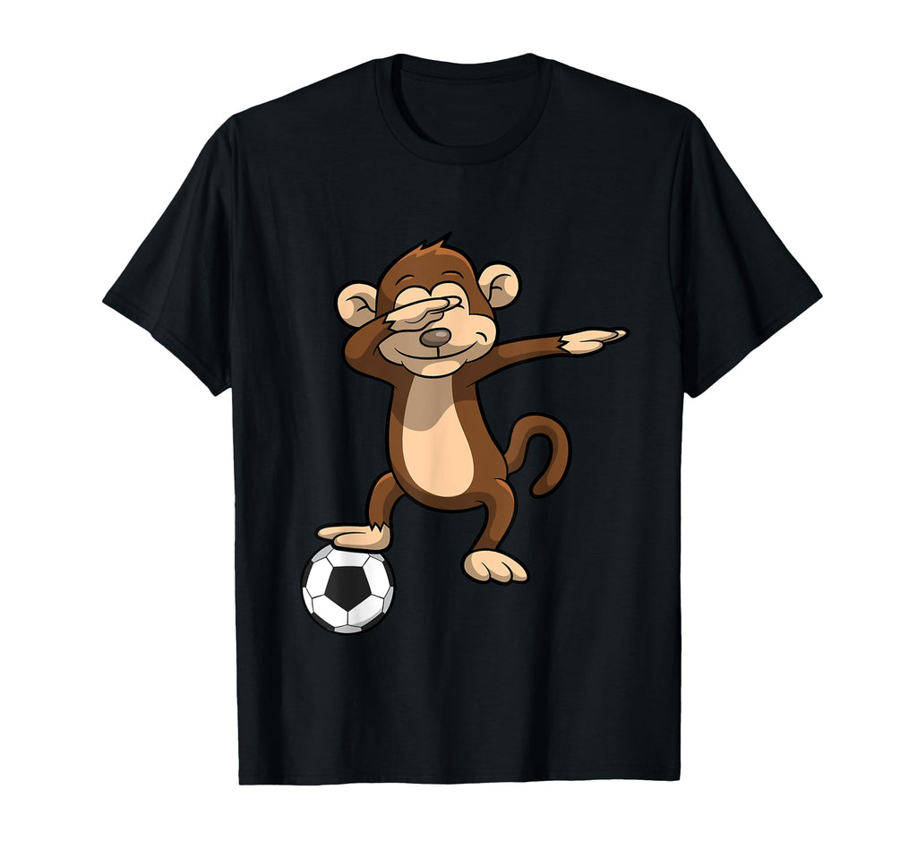 Dabbing Soccer Monkey Dab T-Shirt - Custom Art Print Unisex - T-Shirt, Sweatshirt, Hoodie