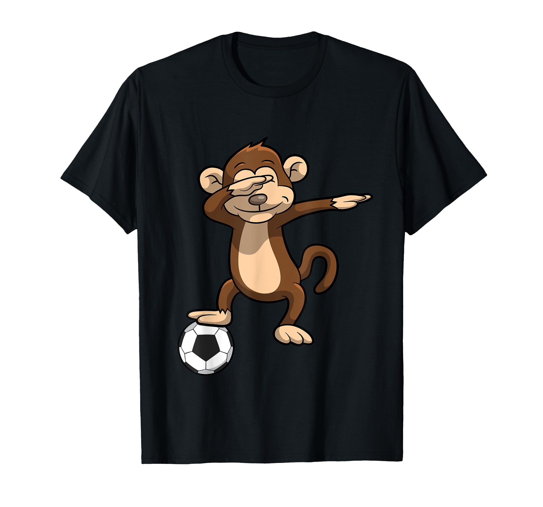 Dabbing Soccer Monkey Dab T-Shirt - Custom Art Print Unisex - T-Shirt, Sweatshirt, Hoodie