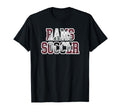Rams Soccer Mom Game Day Mascot Maroon T-Shirt - Graphic Print for Adults - T-Shirt, Sweatshirt, Hoodie