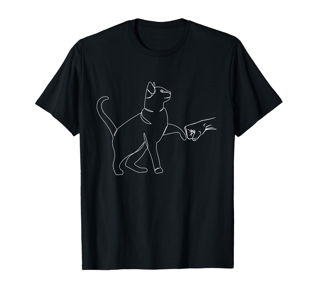 Cat Fist Bump Best Friend Funny Cat T-Shirt - Custom Art Print Unisex - T-Shirt, Sweatshirt, Hoodie
