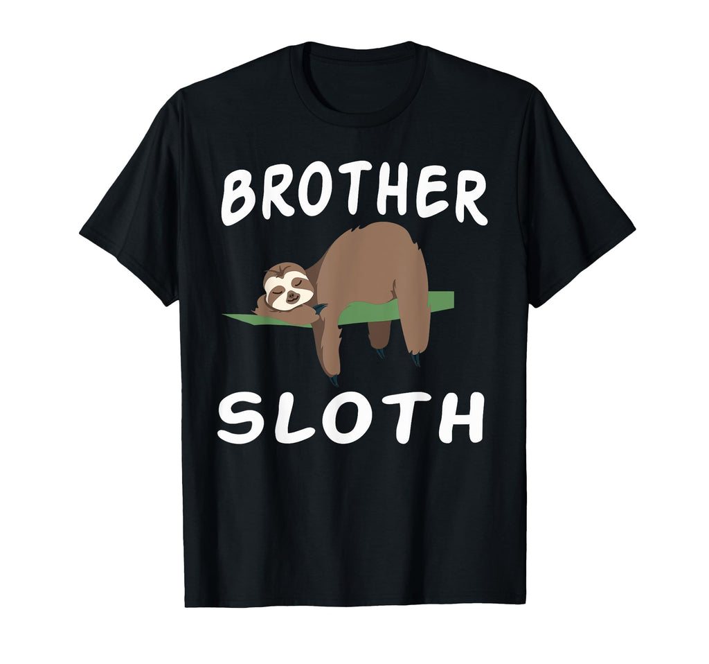 Brother Sloth Matching Family Funny T-Shirt - Custom Art Print for Adults - T-Shirt, Sweatshirt, Hoodie
