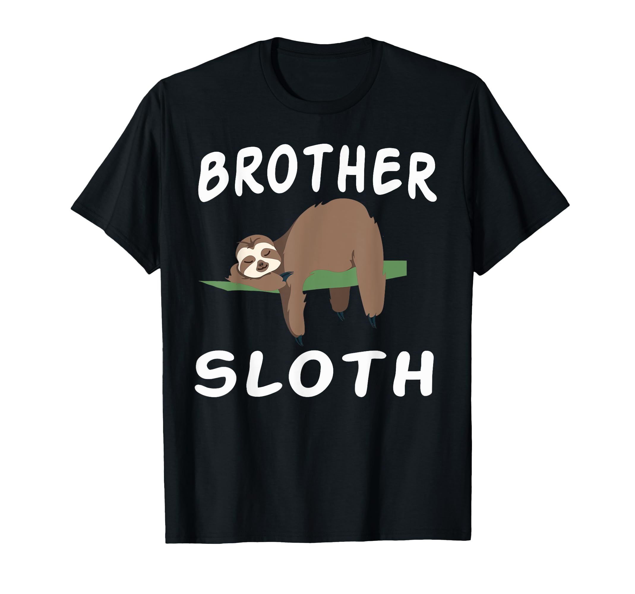 Brother Sloth Matching Family Funny T-Shirt - Custom Art Print for Adults - T-Shirt, Sweatshirt, Hoodie