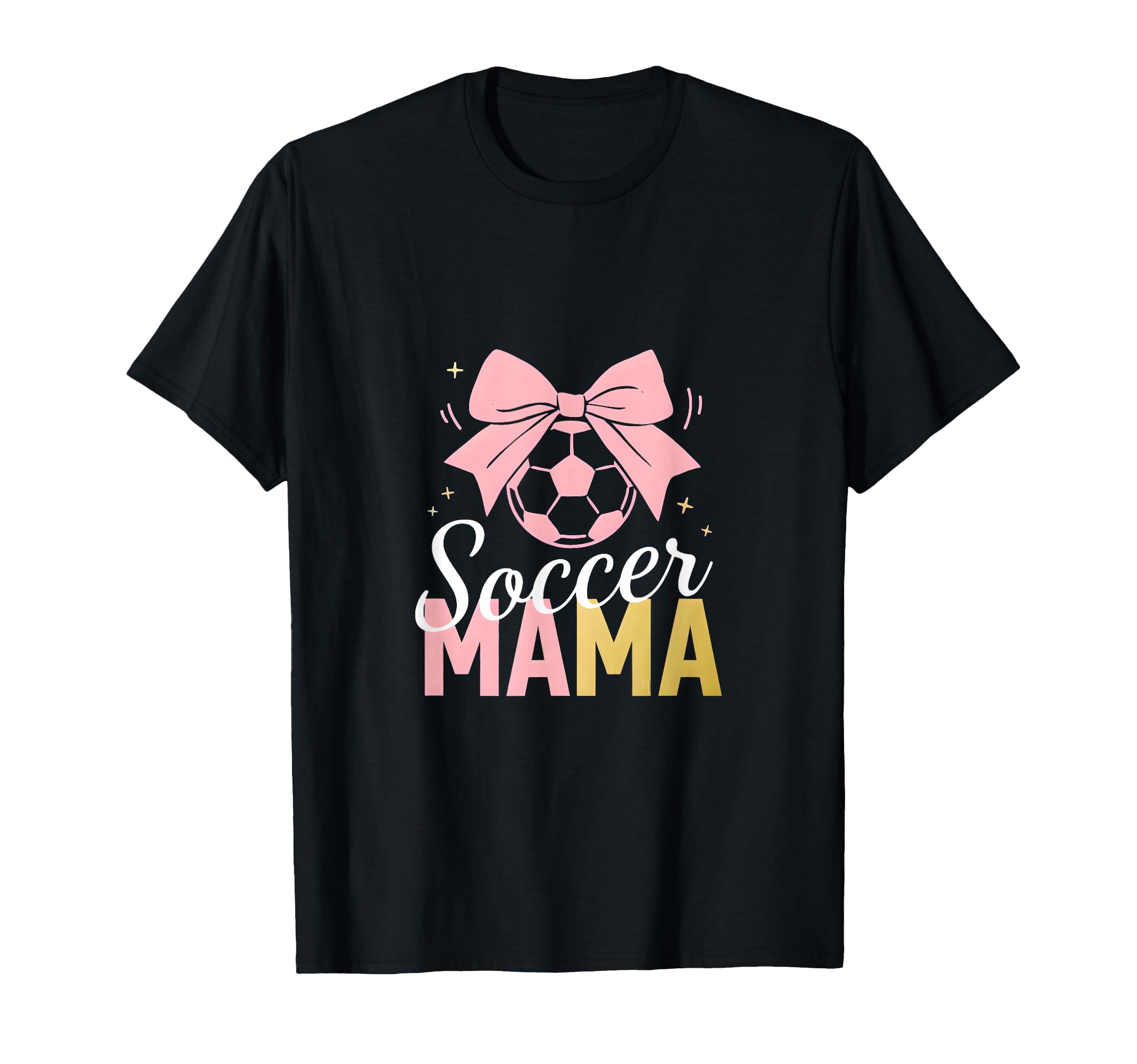 Soccer Mama Bow Soccer Mom Club T-Shirt - Casual Everyday Wear Unisex - T-Shirt, Sweatshirt, Hoodie
