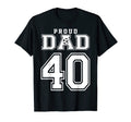 Number 40 Custom Proud Soccer Futbol T-Shirt - Custom Art Print Men Women - T-Shirt, Sweatshirt, Hoodie