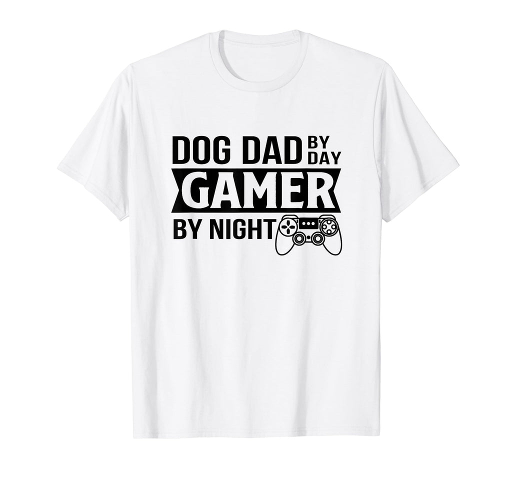 Dog Dad Dad Gamer Night Funny Dog Dad T-Shirt - Trendy Graphic for Adults - T-Shirt, Sweatshirt, Hoodie