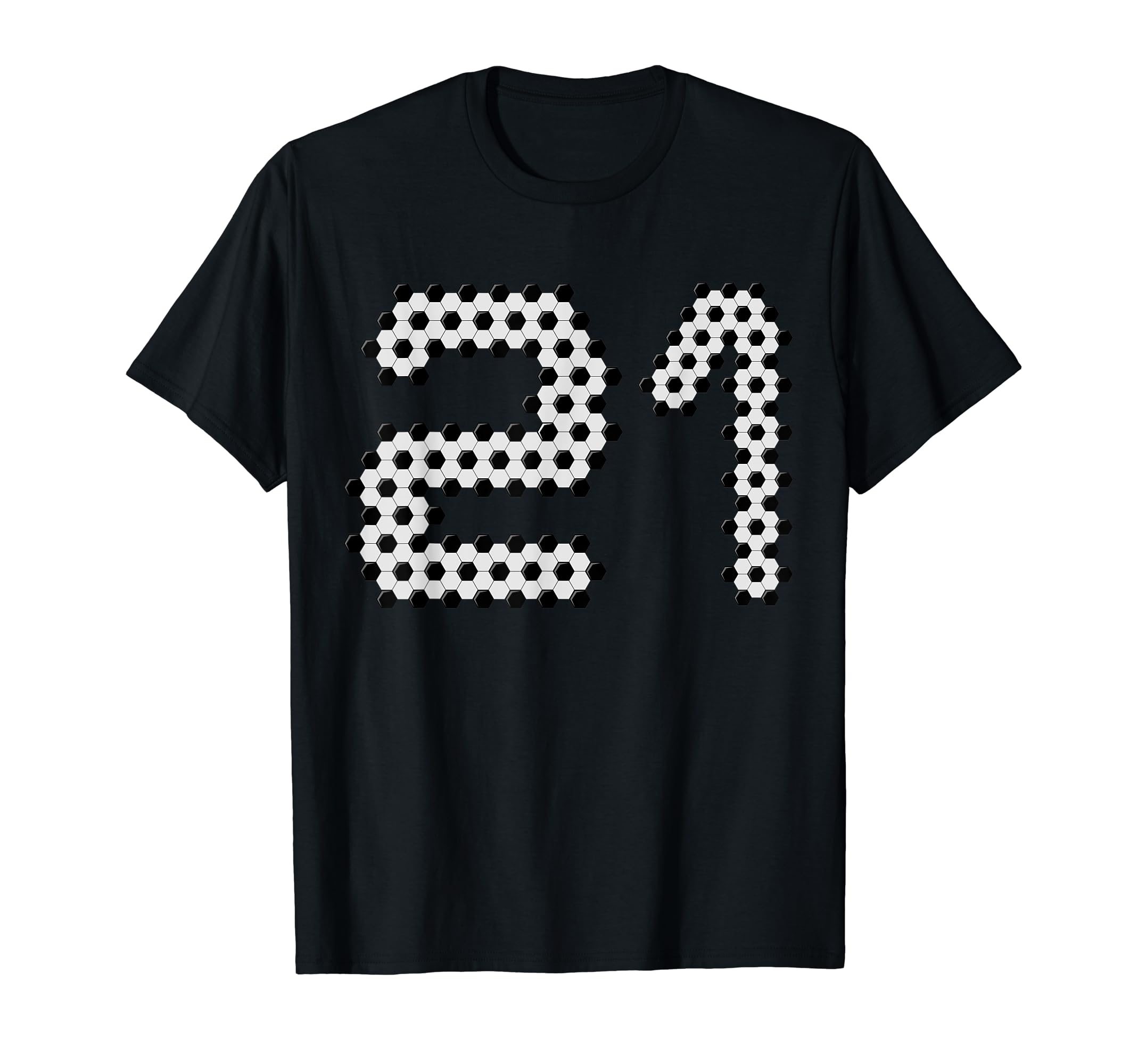 Fun 21St Birthday Soccer Themed 21 T-Shirt - Aesthetic Graphic Men Women - T-Shirt, Sweatshirt, Hoodie