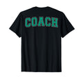 Coach Sports Trainer Arched Teal T-Shirt - Unique Graphic Men Women - T-Shirt, Sweatshirt, Hoodie