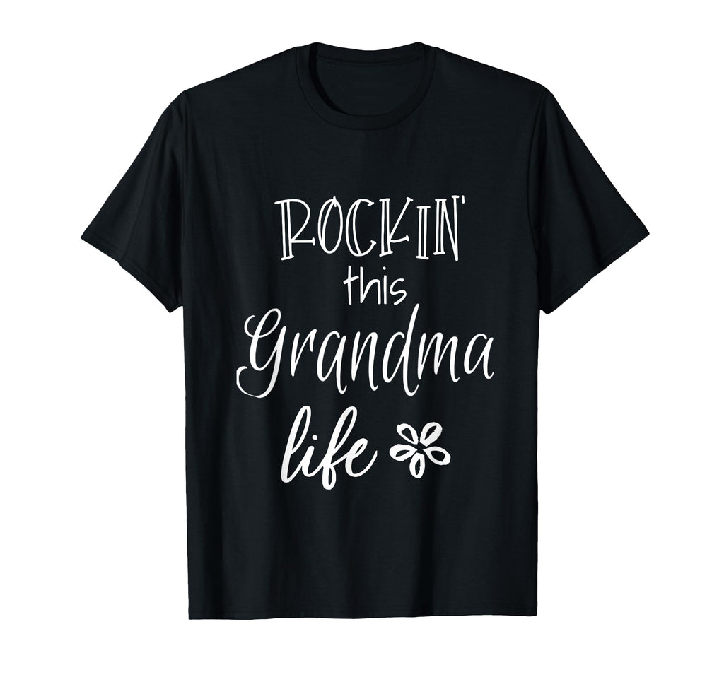 Rockin This Life Grandma Gift From T-Shirt - Fun Novelty Design Unisex - T-Shirt, Sweatshirt, Hoodie