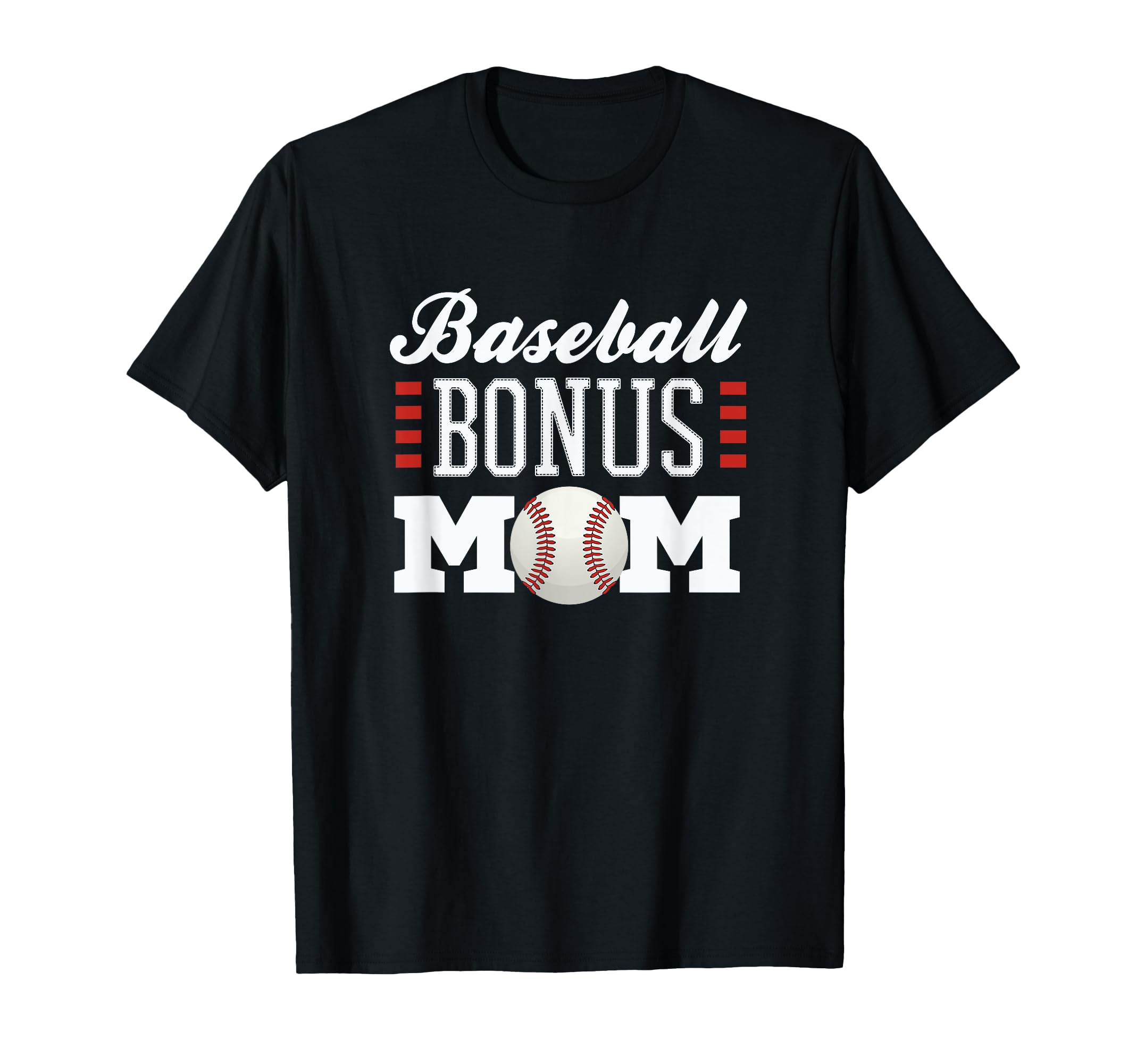 Baseball Bonus Mom Sofball Player T-Shirt - Custom Art Print for Adults - T-Shirt, Sweatshirt, Hoodie