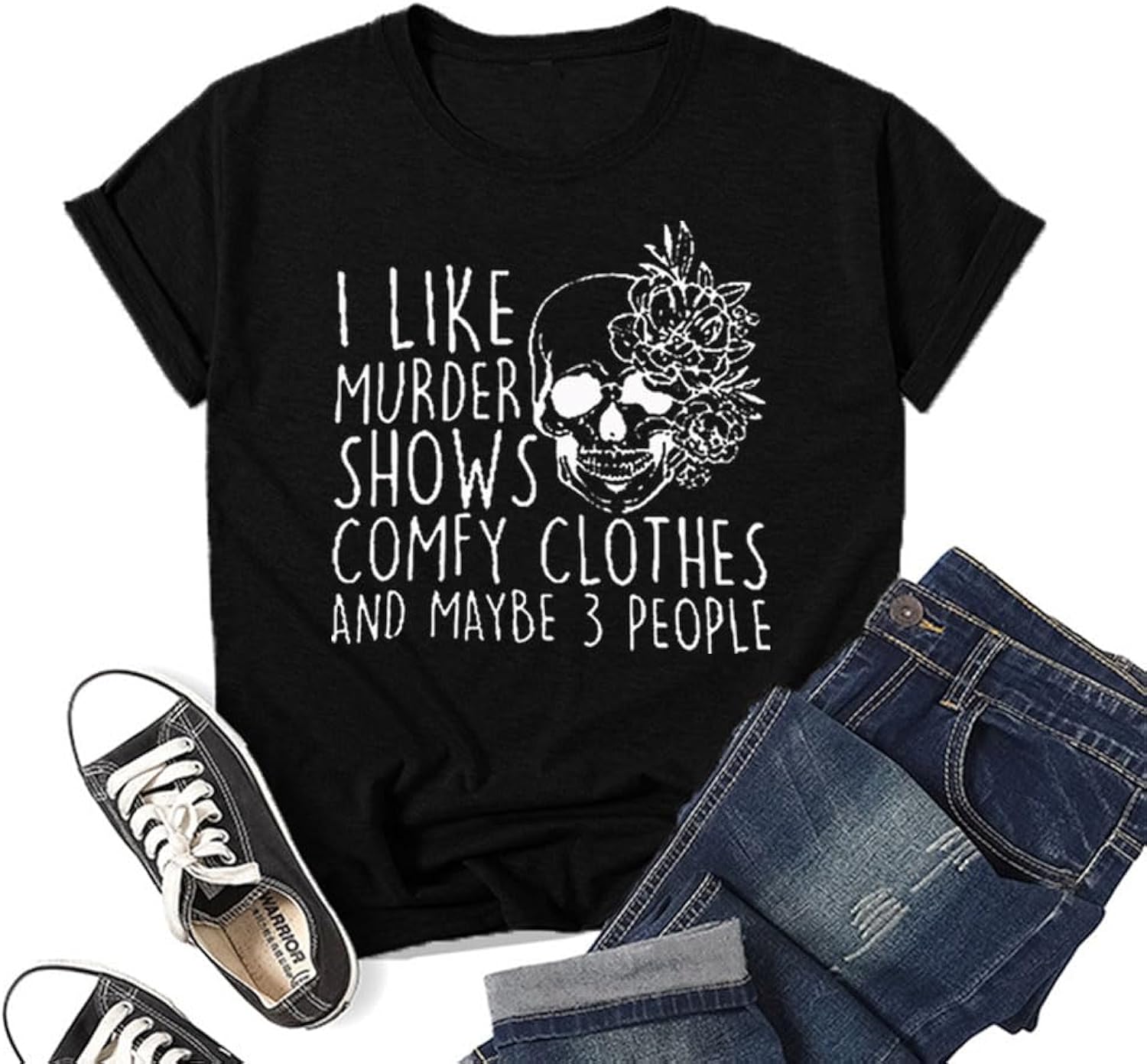 Women Novelty I Like Murder Shows Friends Horror - Adult & Kids T-Shirts, Sweatshirts & Hoodies apparel design preview 1