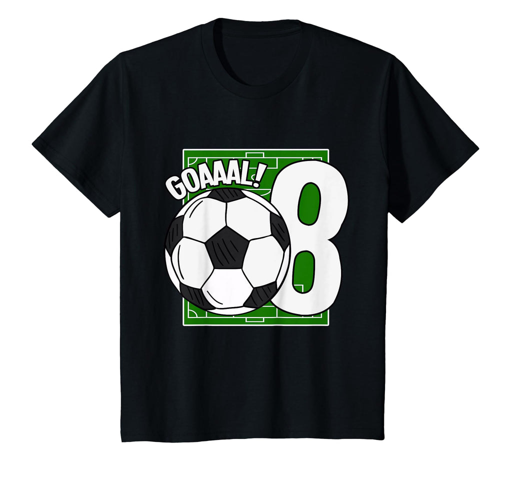 Goaaal 8Th Birthday 8 Year Old Soccer Player T-Shirt - Graphic Print Unisex - T-Shirt, Sweatshirt, Hoodie