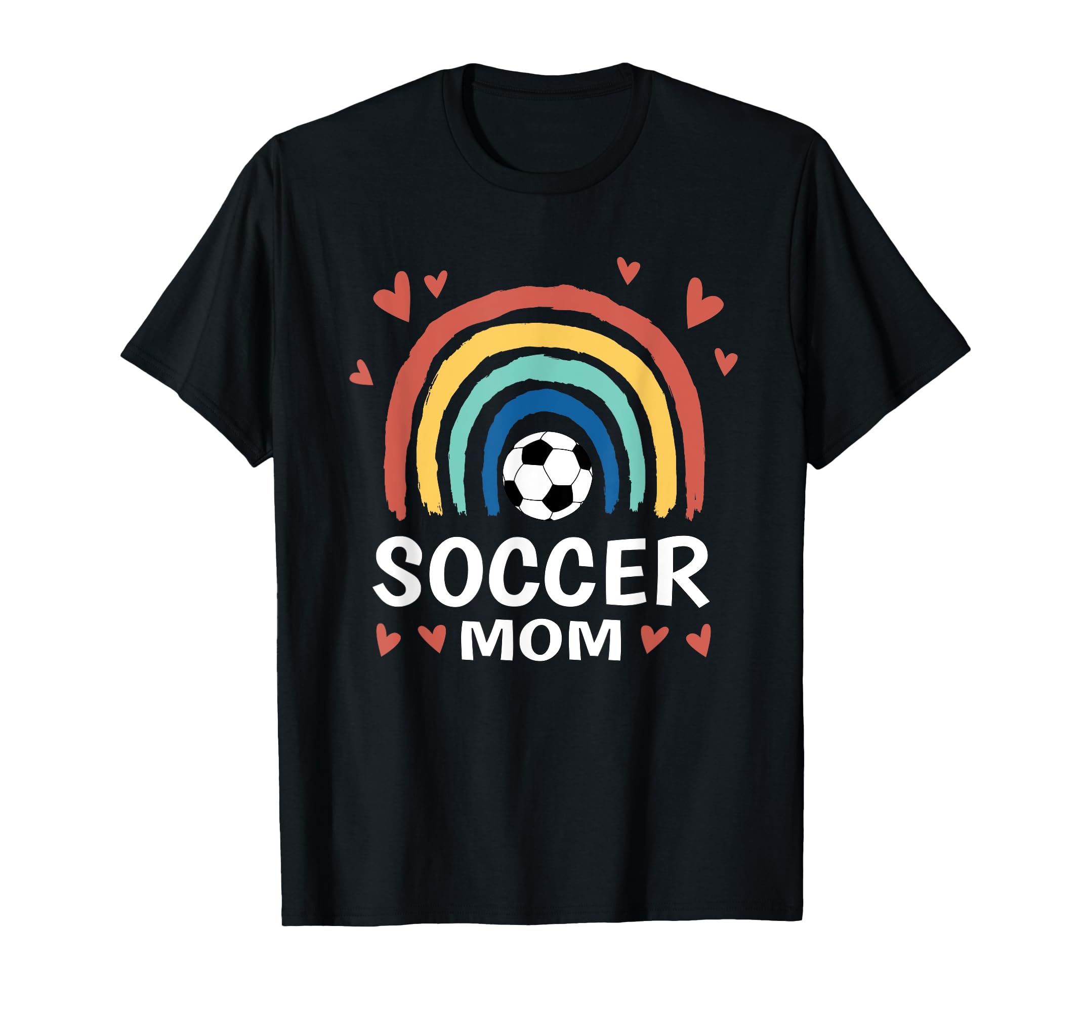 Leopard Rainbow Soccer Player Family T-Shirt - Trendy Graphic for Adults - T-Shirt, Sweatshirt, Hoodie