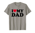 I Love My Dad Heart Grandpa Family T-Shirt - Streetwear Style Unisex - T-Shirt, Sweatshirt, Hoodie