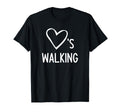 Hearts Loves Walking Walker T-Shirt - Casual Everyday Wear for Adults - T-Shirt, Sweatshirt, Hoodie