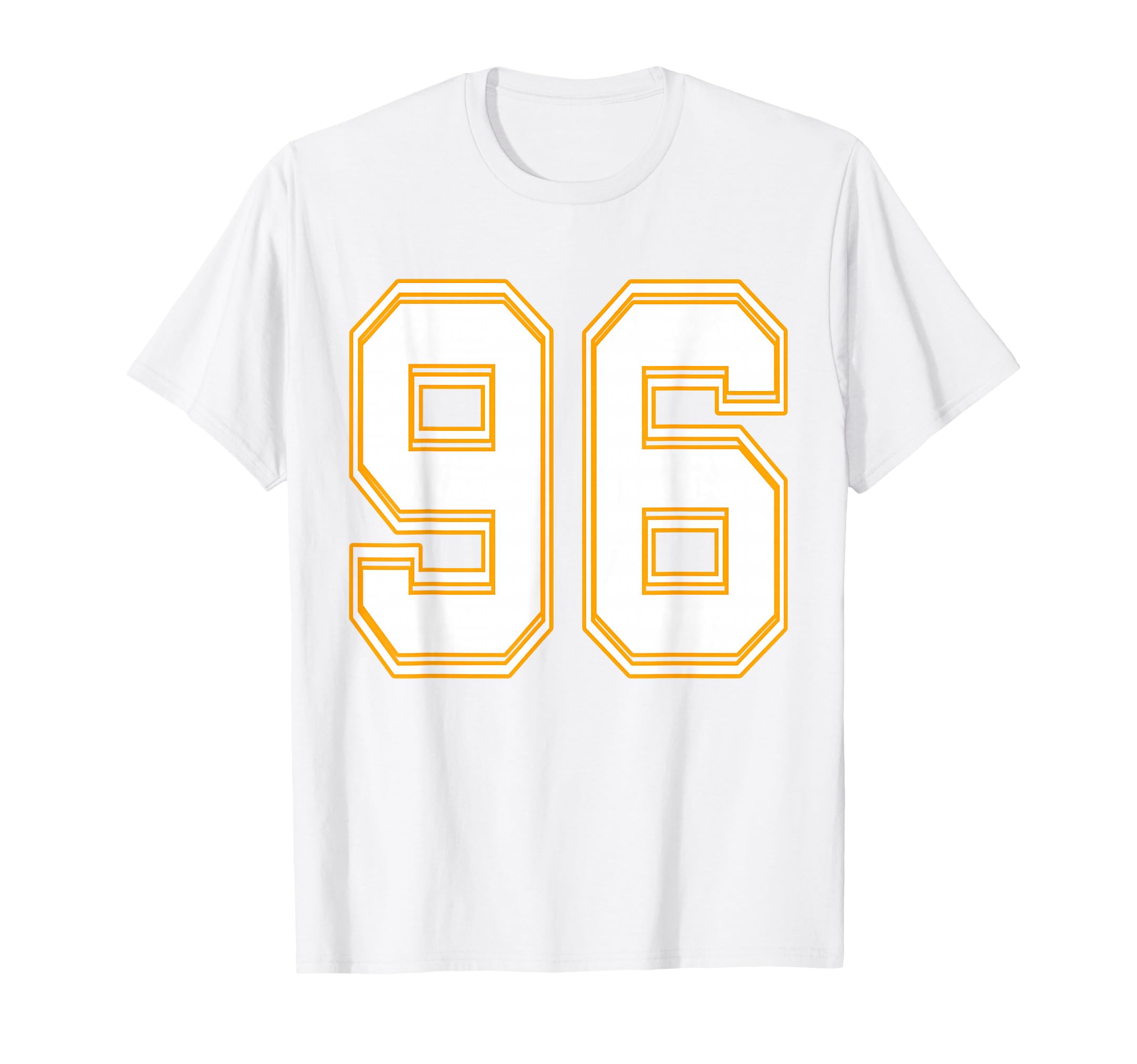 Number 96 Red Yellow White Football T-Shirt - Streetwear Style Men Women - T-Shirt, Sweatshirt, Hoodie