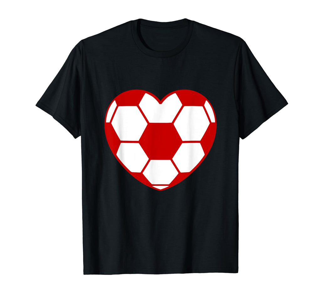 Soccer Heart Sport Player Icon T-Shirt - Novelty Apparel for Adults - T-Shirt, Sweatshirt, Hoodie