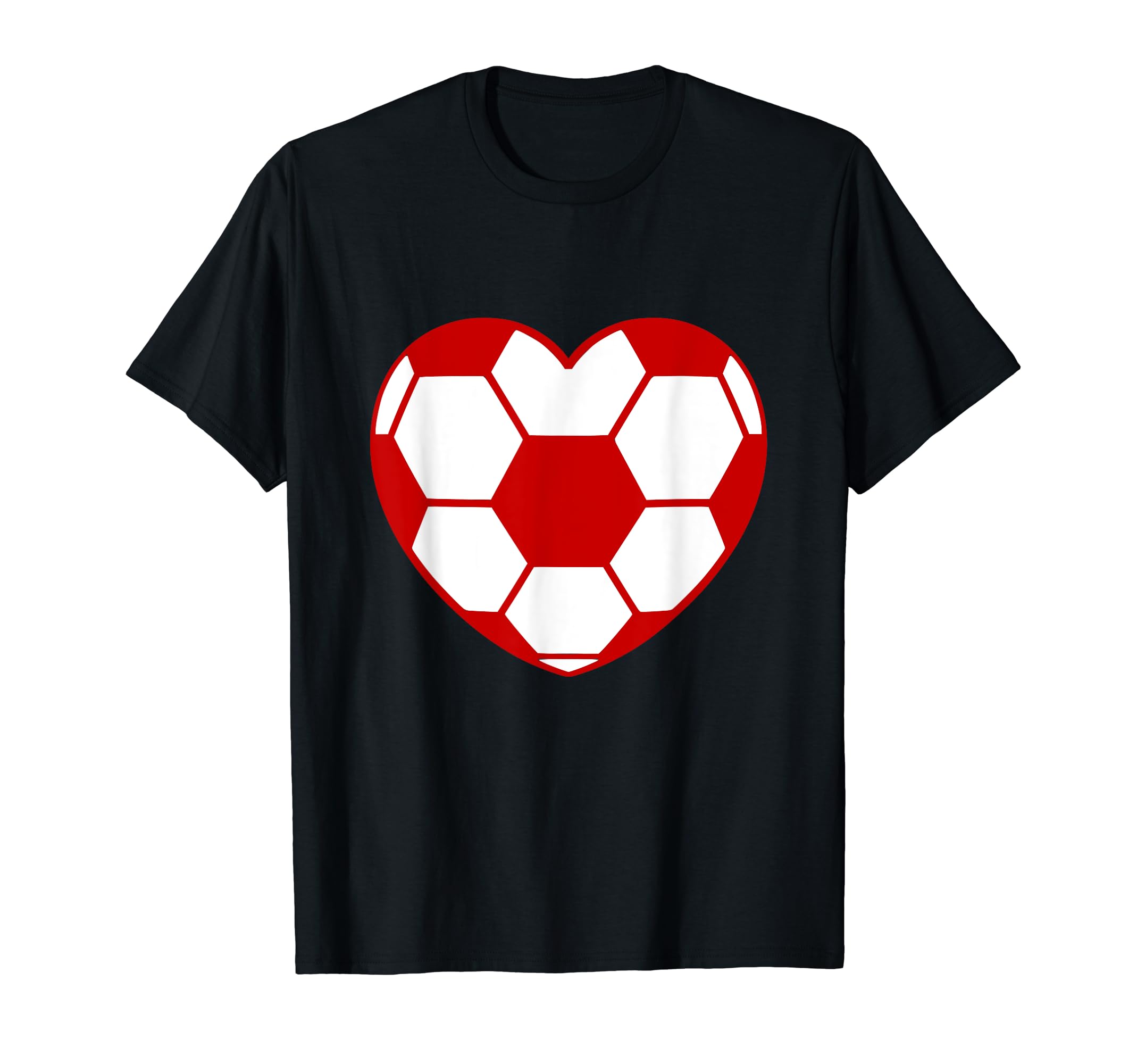 Soccer Heart Sport Player Icon T-Shirt - Novelty Apparel for Adults - T-Shirt, Sweatshirt, Hoodie