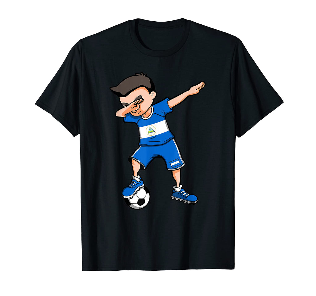 Dabbing Soccer Nicaragua T-Shirt - Casual Everyday Wear for Adults - T-Shirt, Sweatshirt, Hoodie