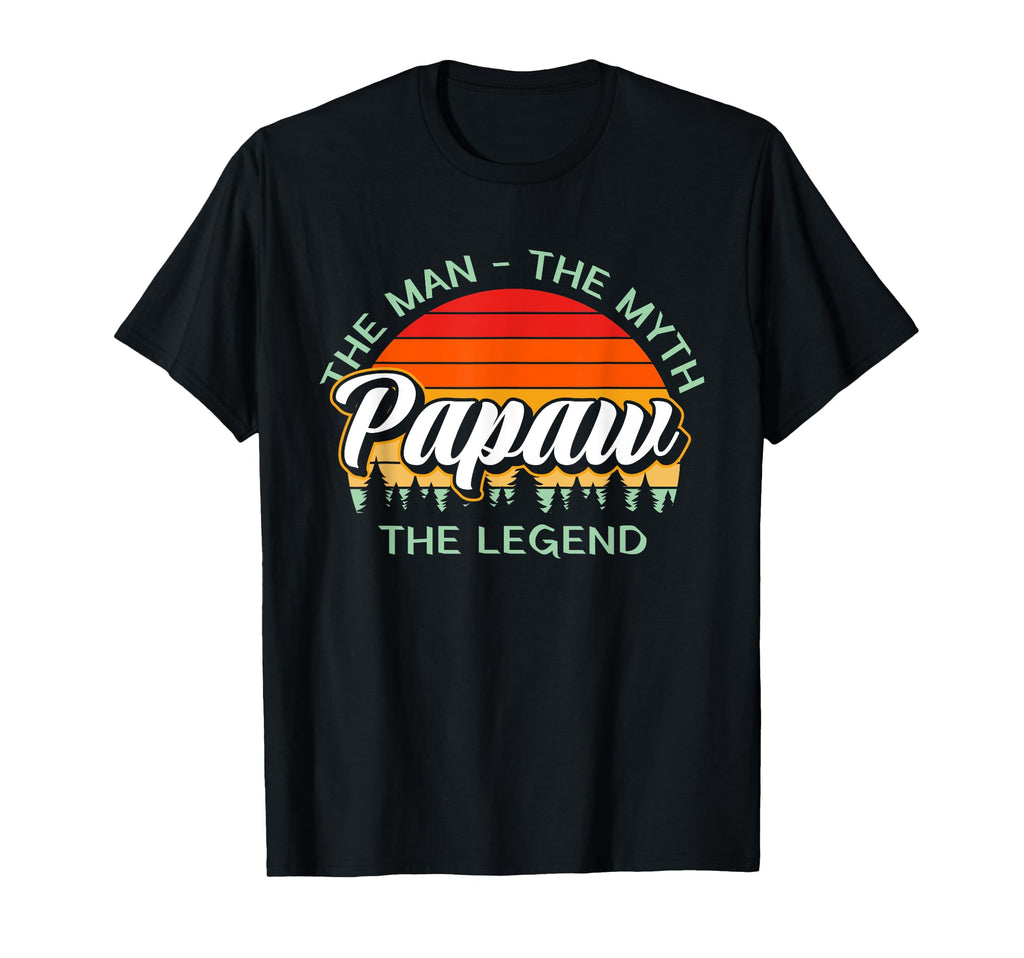 Papaw Myth Legend Dad Grandpa T-Shirt - Graphic Print Unisex - T-Shirt, Sweatshirt, Hoodie