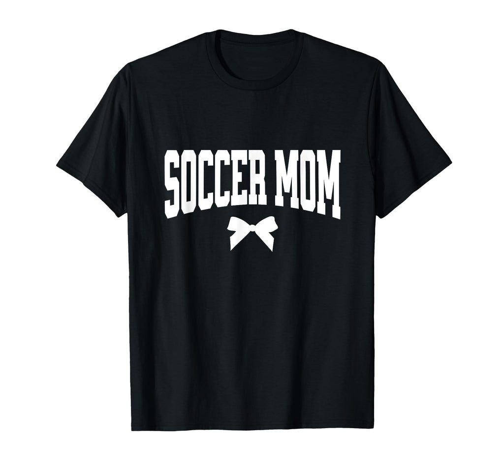 Soccer Mom Bow Soccer Team Mama T-Shirt - Trendy Graphic Unisex - T-Shirt, Sweatshirt, Hoodie