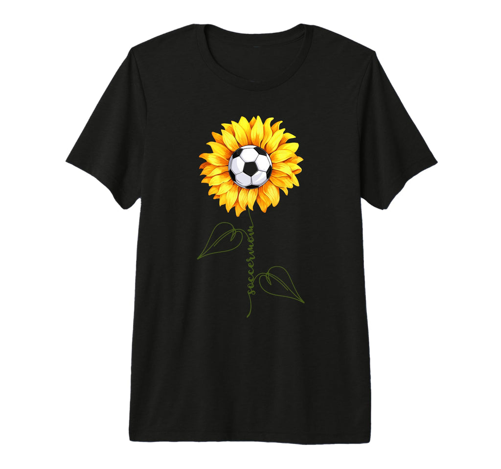 Soccer Mom Mama Soccer Lovers Sunflower T-Shirt - Aesthetic Graphic Unisex - T-Shirt, Sweatshirt, Hoodie
