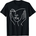 Aesthetic Line Art Woman Abstract Fashion Minimalist - Adult & Kids T-Shirts, Sweatshirts & Hoodies apparel design preview 1