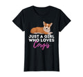 Just Who Loves Corgis Welsh Corgi Owner T-Shirt - Custom Art Print Unisex - T-Shirt, Sweatshirt, Hoodie