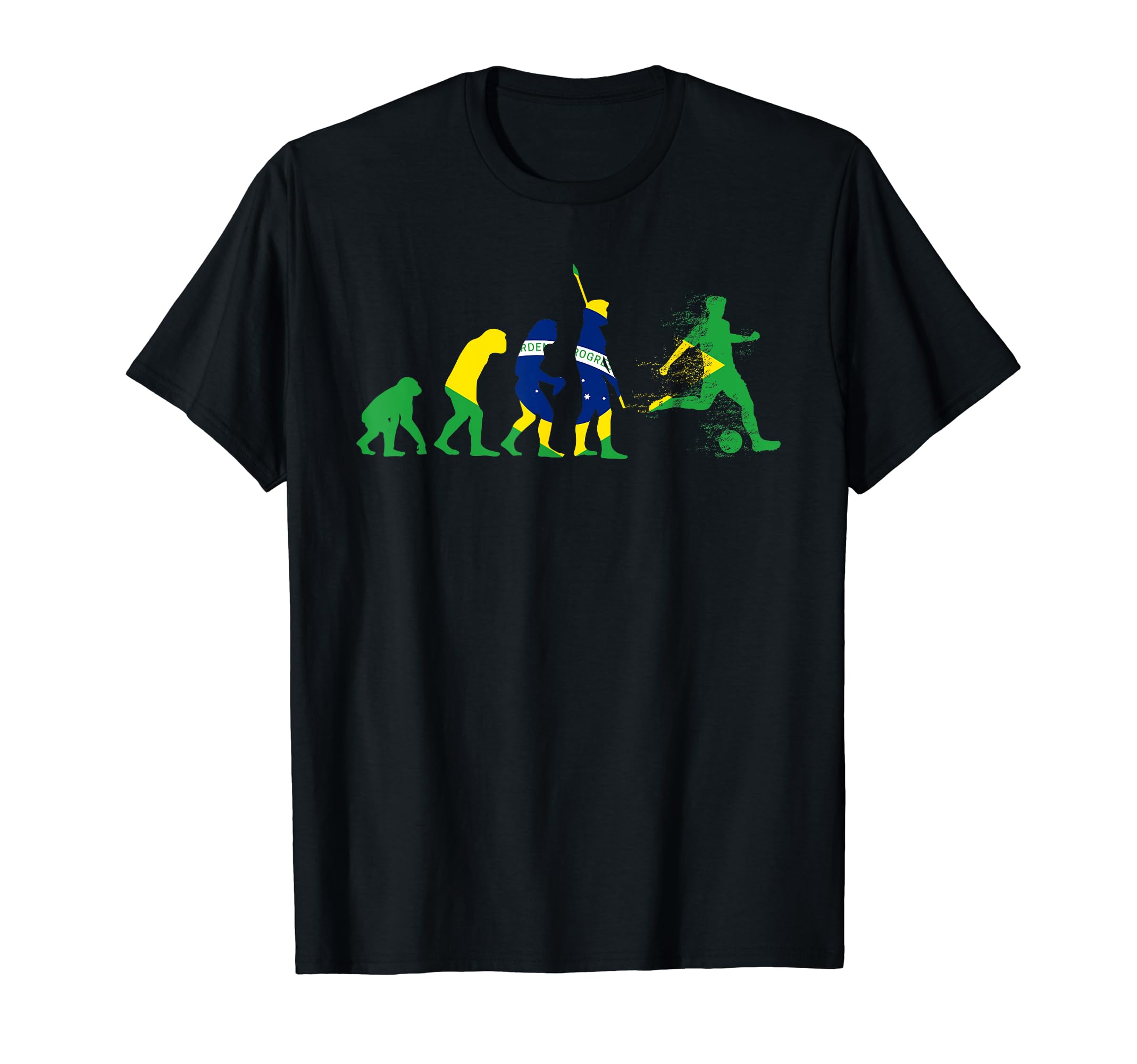 Evolution Soccer Brazil Flag 2018 T-Shirt - Novelty Apparel Men Women - T-Shirt, Sweatshirt, Hoodie