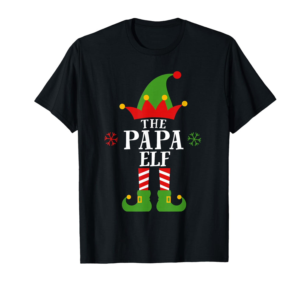 Papa Elf Funny Matching Family T-Shirt - Casual Everyday Wear Unisex - T-Shirt, Sweatshirt, Hoodie