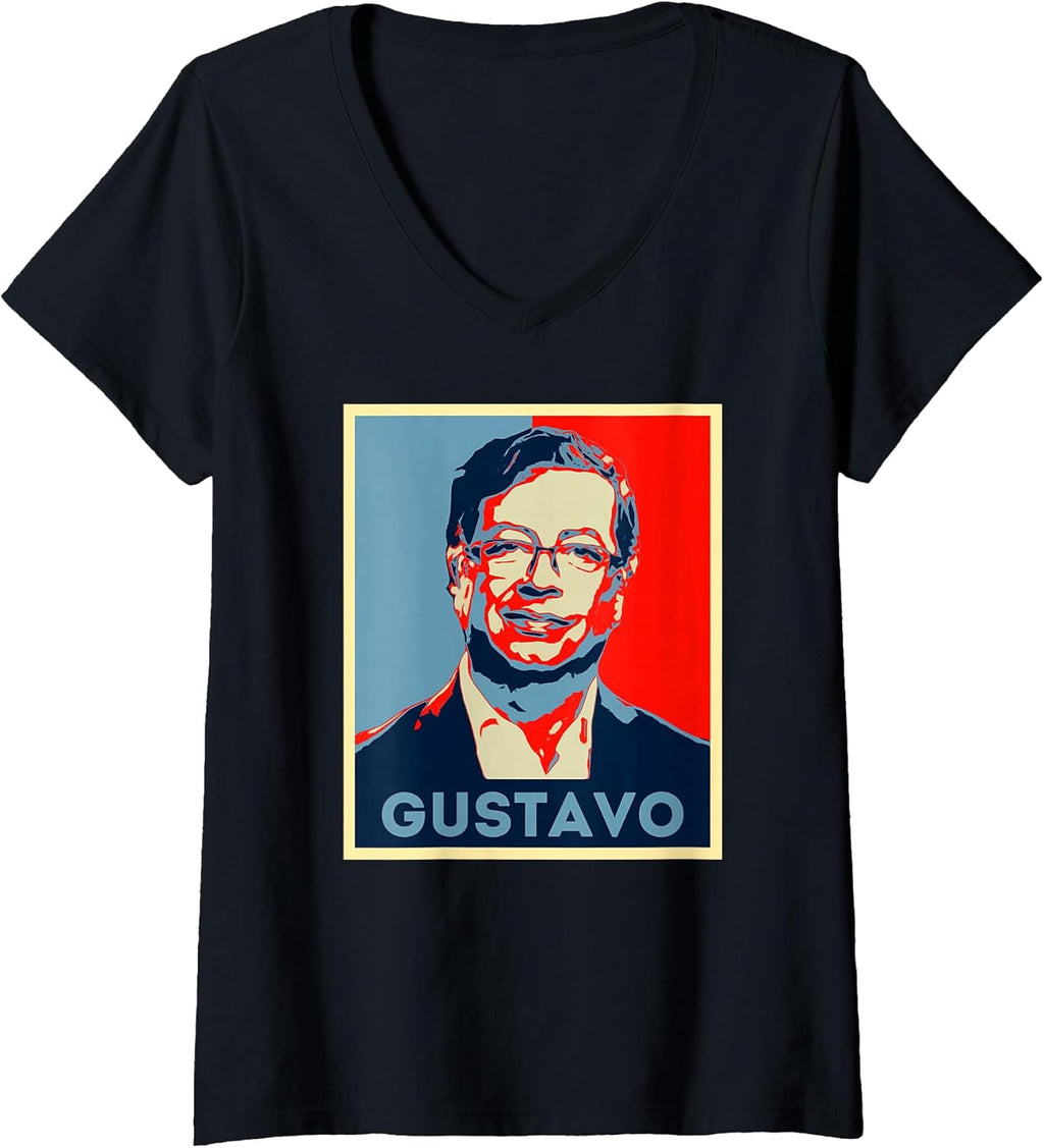 Women's Gustavo Petro Portrait Colombia President Pop - Adult & Kids T-Shirts, Sweatshirts & Hoodies apparel design preview 1