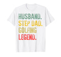 Funny Husband Step Dad Golfing Legend T-Shirt - Minimalist Print Men Women - T-Shirt, Sweatshirt, Hoodie
