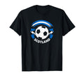 Scotland Soccer Fan Flag And Football T-Shirt - Casual Everyday Wear Unisex - T-Shirt, Sweatshirt, Hoodie