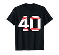 Baseball Number 40 T-Shirt - Aesthetic Graphic for Adults - T-Shirt, Sweatshirt, Hoodie