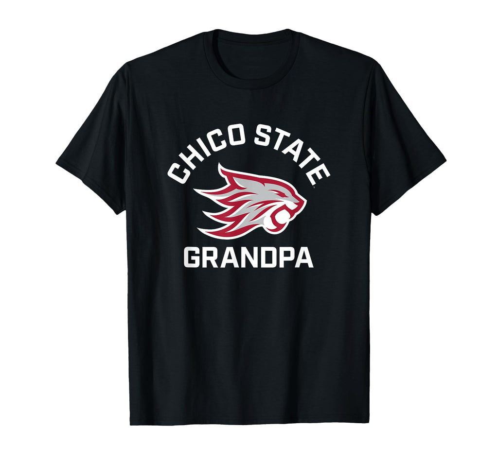 Chico State Wildcats Arched Grandpa T-Shirt - Unique Graphic for Adults - T-Shirt, Sweatshirt, Hoodie