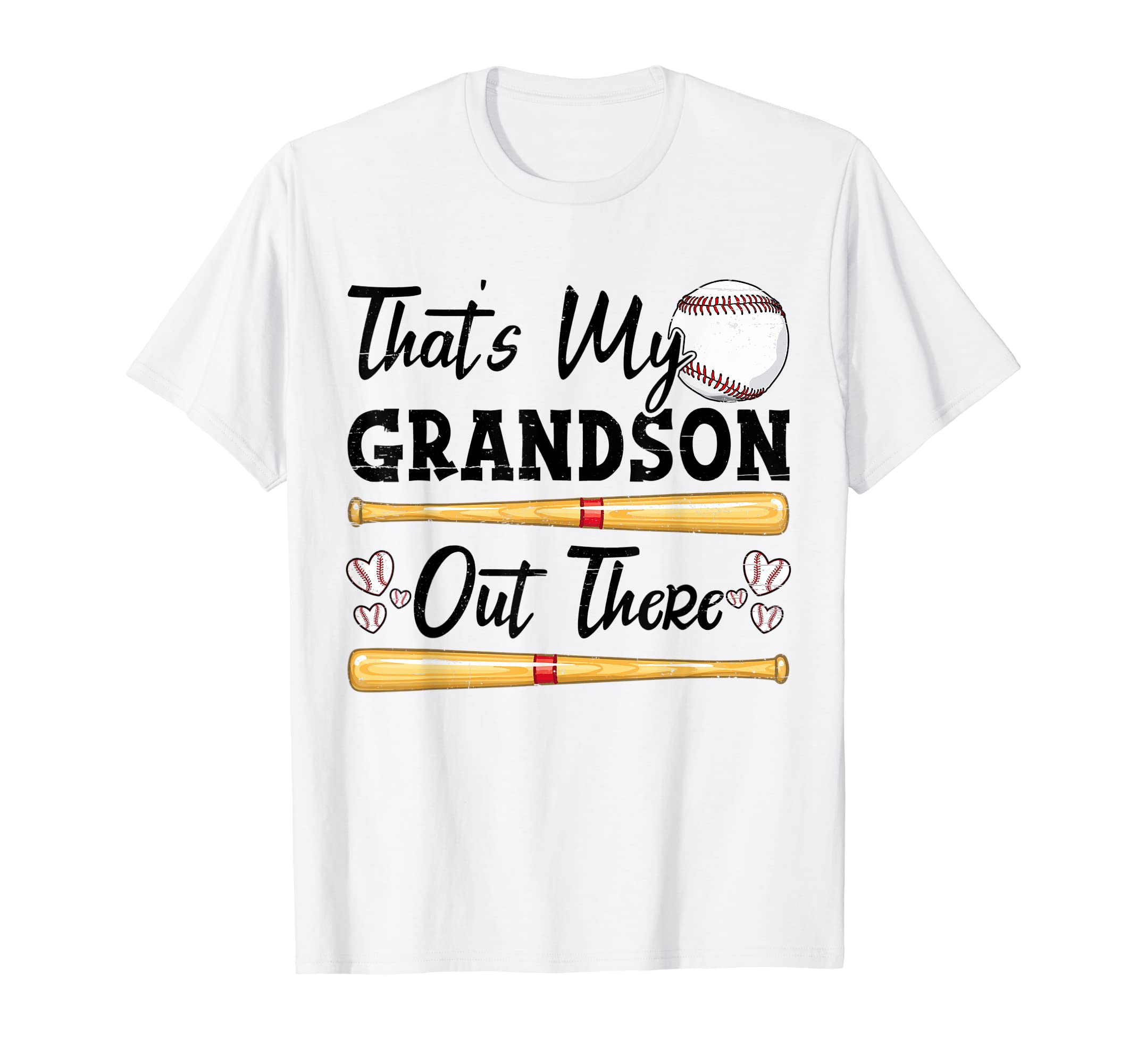 Mens Thats My Grandson Out There Baseball T-Shirt - Unique Graphic Unisex - T-Shirt, Sweatshirt, Hoodie