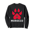 Moorish American Morocco Flag Moroccan Sweatshirt - Trendy Graphic Unisex - T-Shirt, Sweatshirt, Hoodie